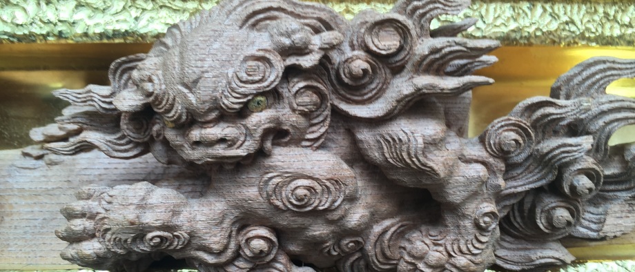 明治期　立川流彫刻　木彫置物　桃仙人　象眼　在銘「立川刀」 明治期 立川流彫刻 木彫置物 桃仙人 象眼 在銘「立川刀」 明治期 立川